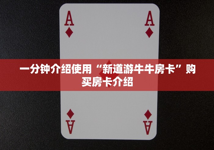 一分钟介绍使用“新道游牛牛房卡”购买房卡介绍