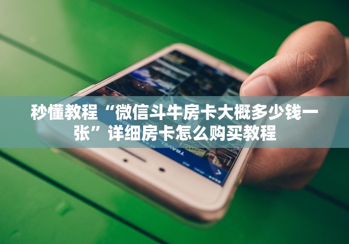 秒懂教程“微信斗牛房卡大概多少钱一张”详细房卡怎么购买教程