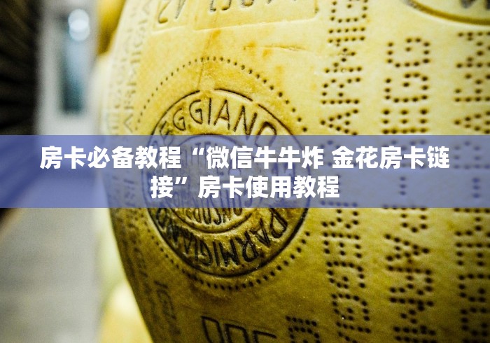 房卡必备教程“微信牛牛炸 金花房卡链接”房卡使用教程