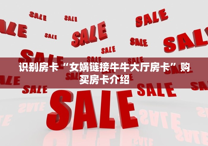 识别房卡“女娲链接牛牛大厅房卡”购买房卡介绍 识别房卡“女娲链接牛牛大厅房卡”购买房卡介绍