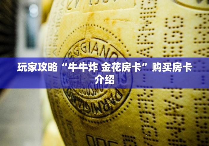 玩家攻略“牛牛炸 金花房卡”购买房卡介绍 玩家攻略“牛牛炸 金花房卡”购买房卡介绍