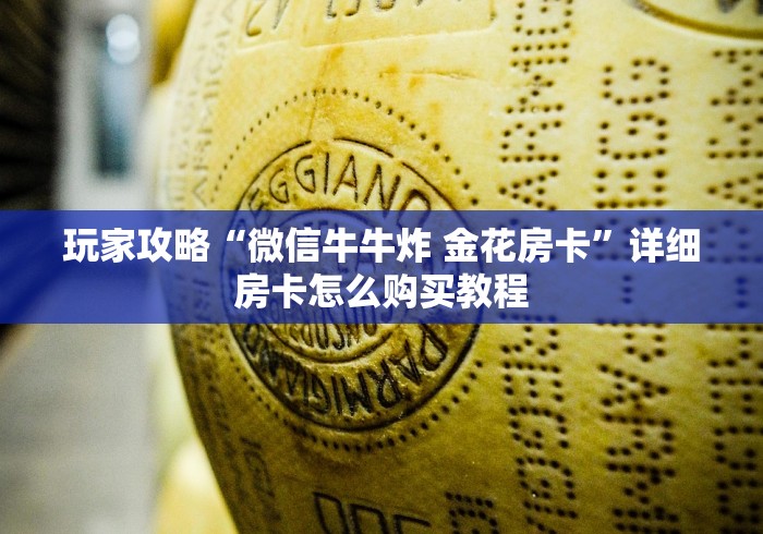 玩家攻略“微信牛牛炸 金花房卡”详细房卡怎么购买教程