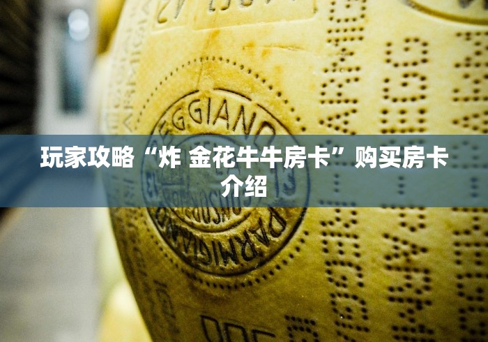 玩家攻略“炸 金花牛牛房卡”购买房卡介绍