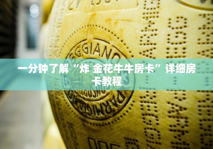 一分钟了解“炸 金花牛牛房卡”详细房卡教程