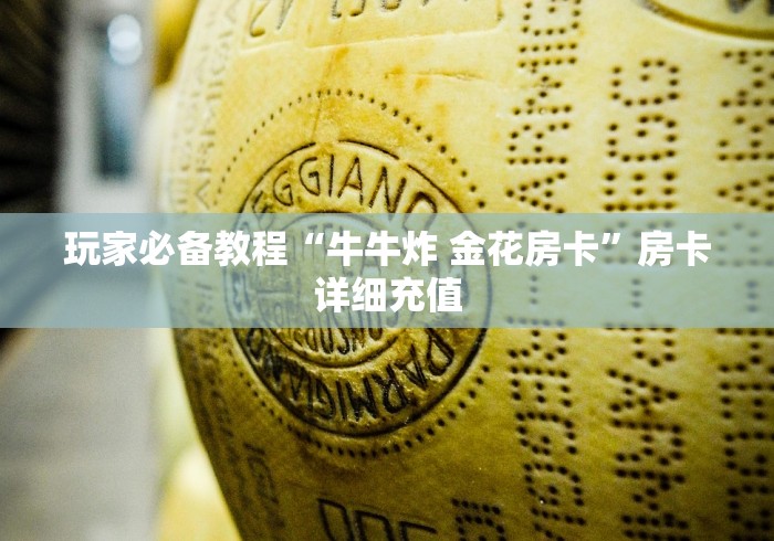 玩家必备教程“牛牛炸 金花房卡”房卡详细充值