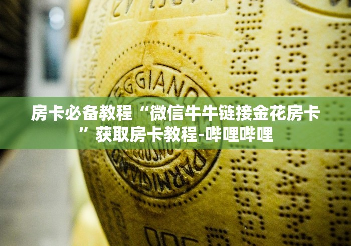 房卡必备教程“微信牛牛链接金花房卡”获取房卡教程-哔哩哔哩